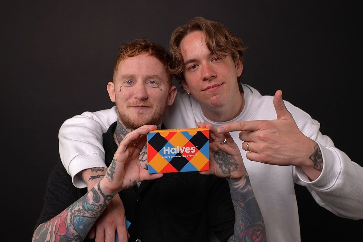 diymagazine's tweet photo. "It feels pretty outrageous that we’ve made it to this stage" - We spoke to @frankcarter23 about his new project @halvesgame, before its Kickstarter campaign closes tomorrow. https://t.co/AOf7VcMu67 https://t.co/Ytc65QmeQP
