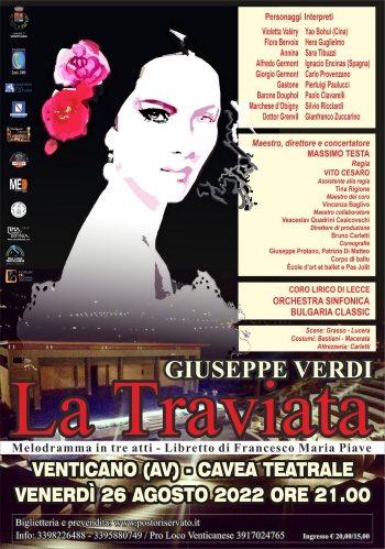 CastelliIrpinia's tweet photo. LA #TRAVIATA DI GIUSEPPE #VERDI, ACQUISTA BIGLIETTI SU https://t.co/QcSrMkQJoh
VENERDì 26 AGOSTO 2022, ORE 21,00 CAVEA TEATRALE DI VENTICANO (AV) DIRETTORE E CONCERTATORE @Massimo_Testa 
Altre info su https://t.co/7KFA5SoSH0
@TinaRigione @scabecspa @dariofrance https://t.co/GopBBzjFng