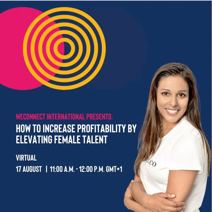 🌟 WEBINAR - Join us to hear CEO &amp; founder of <a href="/netwomenco/">Netwomen</a> <a href="/bypinkyg/">bypinkyg</a> share why elevating and retaining female talent to bridge the gender gap should be a priority for your organisation. 

📌 17 August, virtual

buff.ly/3bnyhIo #WomenOwned