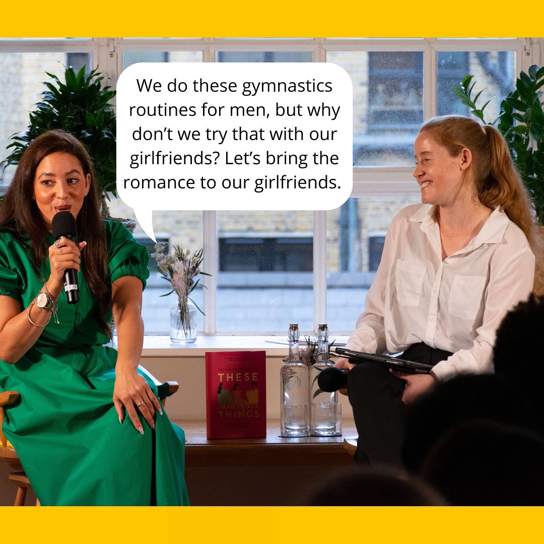 UntroubledUK's tweet photo. She’s got a point!! We loved talking about the importance of female friendships with the wonderful, Salma El-Wardany! @writtenbysalma 💛 #salmaelwardany #theseimpossiblethings #untroubled #thetroubleclub #wellness https://t.co/deUCLKG9Z3