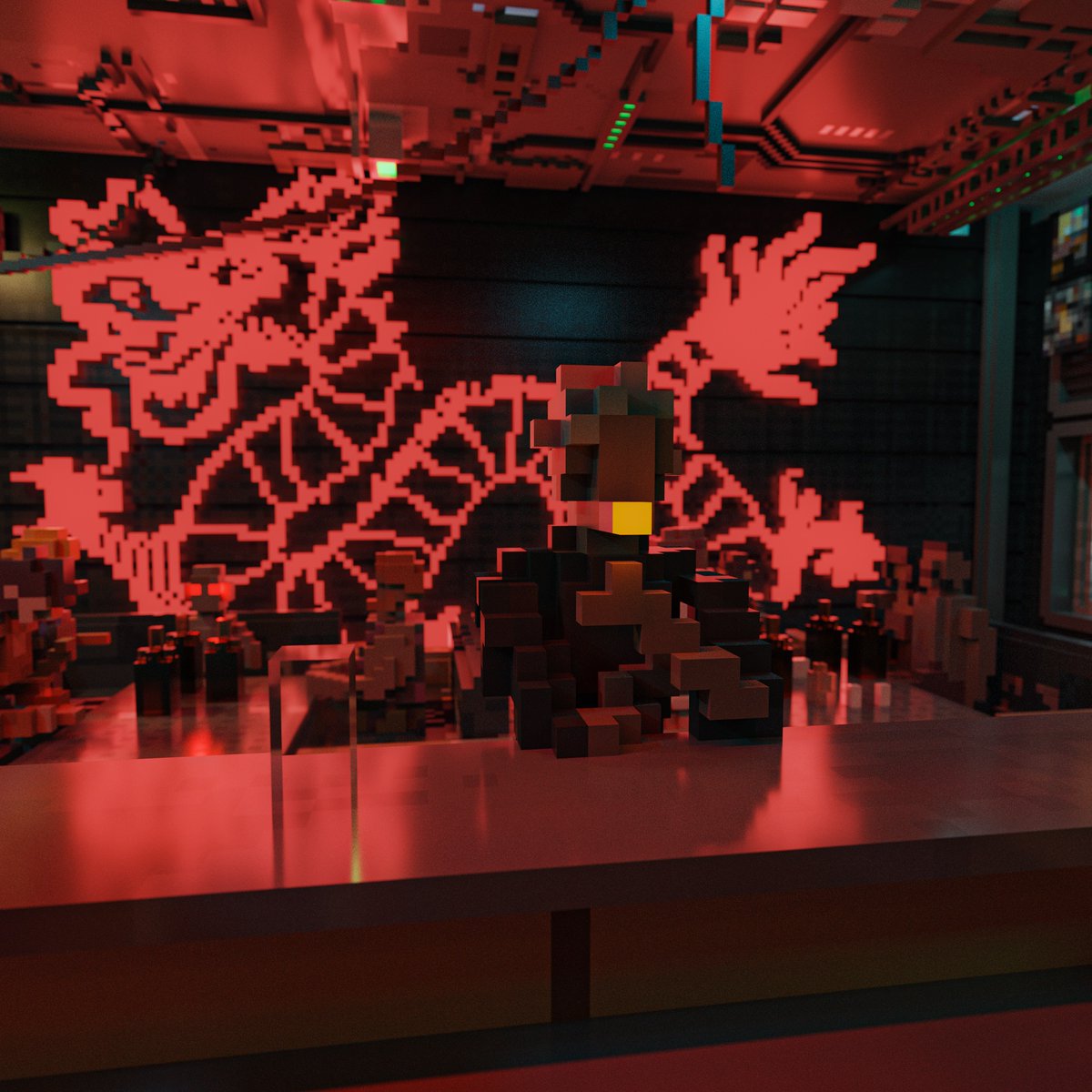 Artist Spotlight #15 // <a href="/BearVoxwhere/">Bear Nowhere</a> 

The NeonDragon - a boutique bar in NeoTokyo 2121 with a reputation as a place free of spyware, making it a popular destination for patrons wishing to be free from prying eyes.