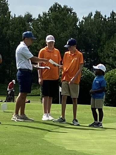 ChipCarter2's tweet photo. My little man ready to take on the big kids! He ain’t scared! @PGAJrLeague @uskidsgolf https://t.co/R3oyoiFrOo