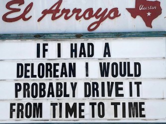 eTagsTweets's tweet photo. #delorean #deloreantimemachine #deloreans #backtothefuturedelorean #backtothefuture #elarroyo #elarroyoatx #elarroyosign #funnysign #funnypics https://t.co/bj8R6O8rZs
