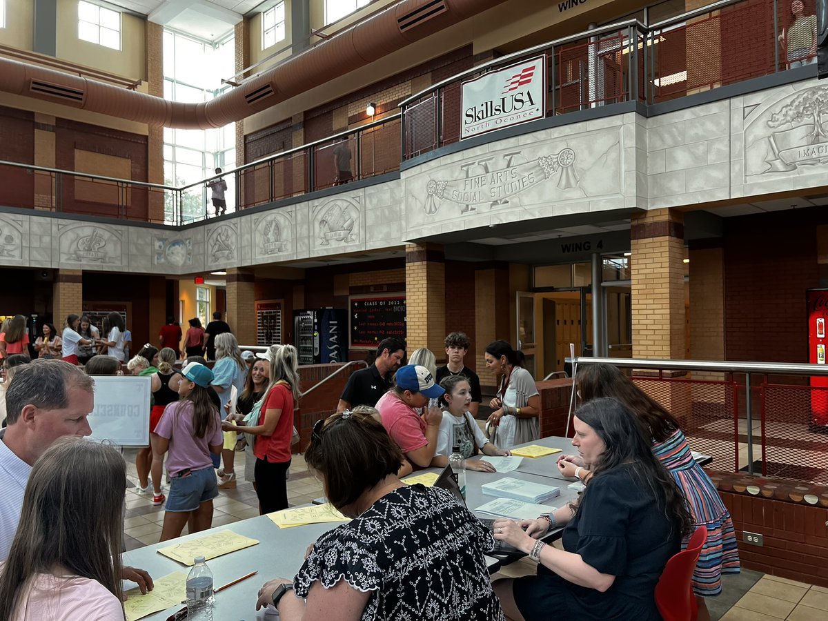 NOHS Meet the teacher is in full swing.  It is so good to see the students and parents in the building! We are excited to start a new year!  GO TITANS!!