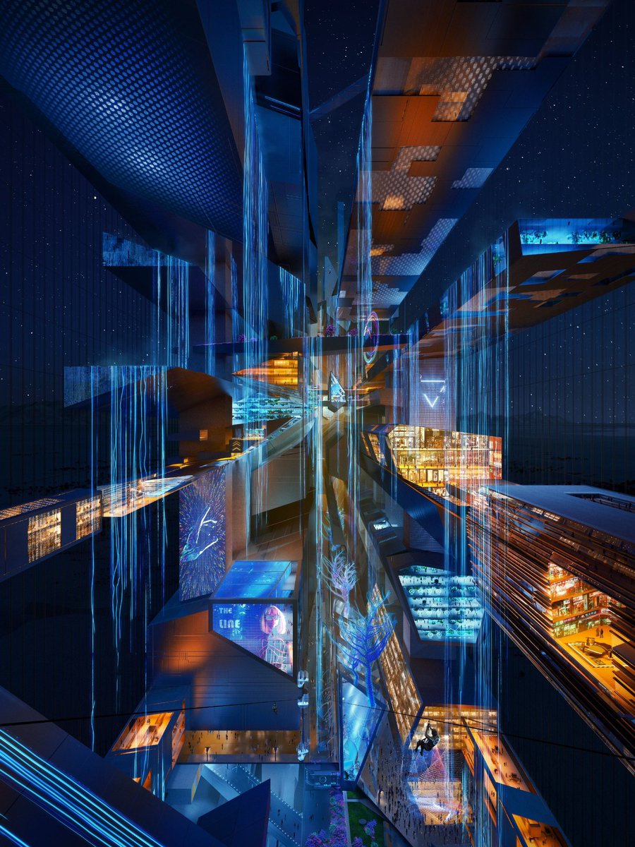 صور من تصاميم مدينة المستقبل 'ذا لاين' في نيوم 🇸🇦❤️