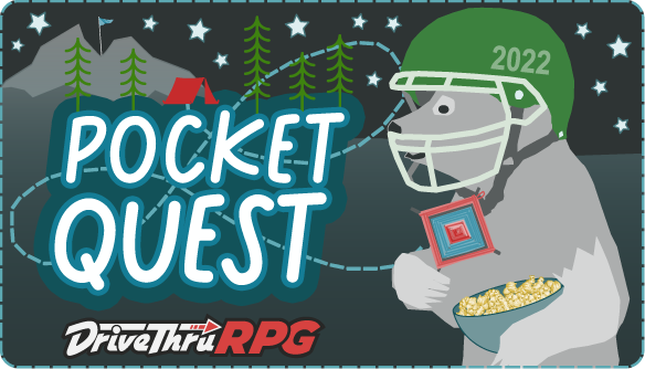 🏕️HAPPY #POCKETQUEST2022 DAY 1🐻

100+ publishers aced our first game design challenge, creating summer camp-themed, rules-lite RPGs.

Want to battle cryptids? BE a cryptid? Earn your last scout badge? Face eldritch horrors? Attend dino camp?

Shop now: bit.ly/pocketquest22