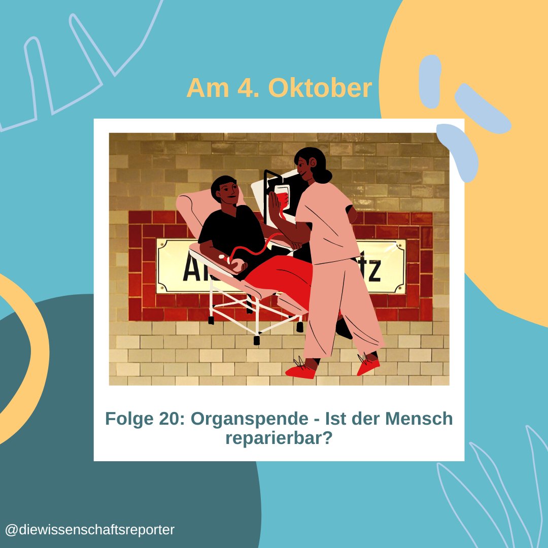 Die #Wissenschaftsreporter machen #Urlaub - wie immer in Bayern später als der Rest der Republik. Aber wir kommen wieder. Im Herbst mit unserer neuen Folge "#Organspende - ist der Mensch reparierbar?"