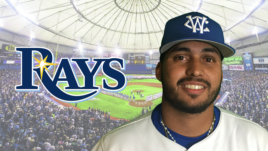WCThunderBolts's tweet photo. Joshuan Sandoval becomes the 65th ThunderBolts player to be signed by a @MLB organization. We wish nothing but the best to our all-star catcher, who is moving on to @RaysBaseball. https://t.co/34dDtP4xpN