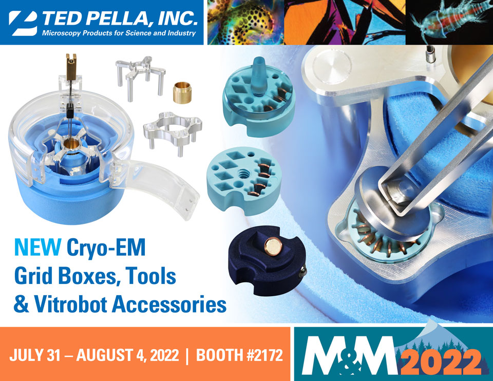 Our updated Cryo-EM product line includes new innovative grid boxes, tools, and Vitrobot accessories. Stop by our booth at #MM2022Portland or explore our expanded catalog at: tedpella.com/vitrobot_html/….