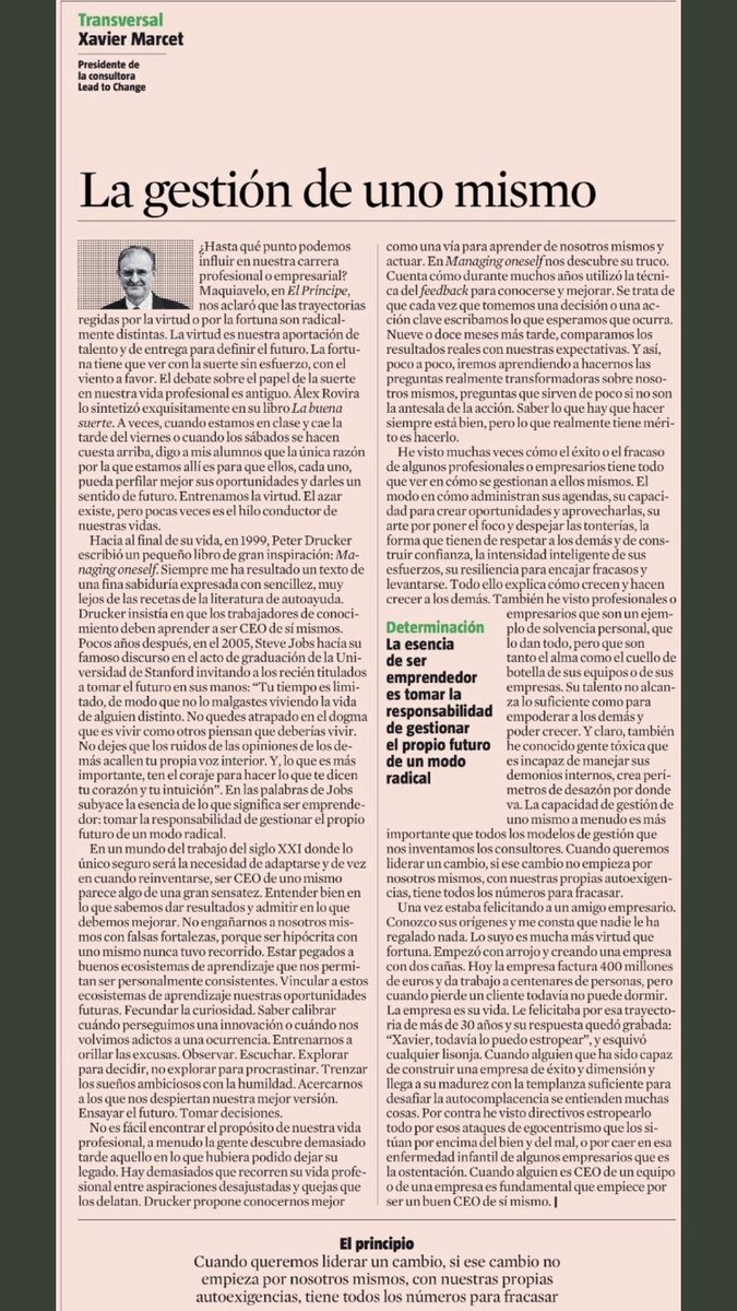 Romina_C_'s tweet photo. Fecundar la curiosidad. Saber calibrar cuando perseguimos una innovación o cuando nos volvimos adictos a una ocurrencia. Entrenarnos a orillar las excusas. Observar. Escuchar. Acercarnos a quienes nos despiertan nuestra mejor versión. 
@XavierMarcet https://t.co/KLw8UBeFKP
