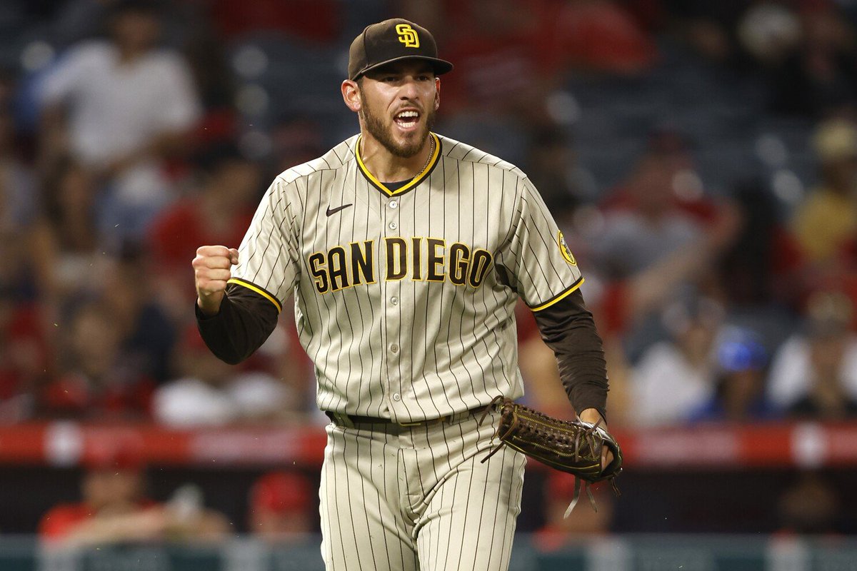 DevineGospel's tweet photo. Congrats to Joe Musgrove on signing a 5 year / $100M extension with his hometown San Diego Padres.
Here is a list of things the San Diego legend has done in his less than 2 years as a Padre.
- No Hitter
- All Star Game appearance
- 2.97 ERA as a Padre
A true San Diego Legend https://t.co/Xse5HslEbq