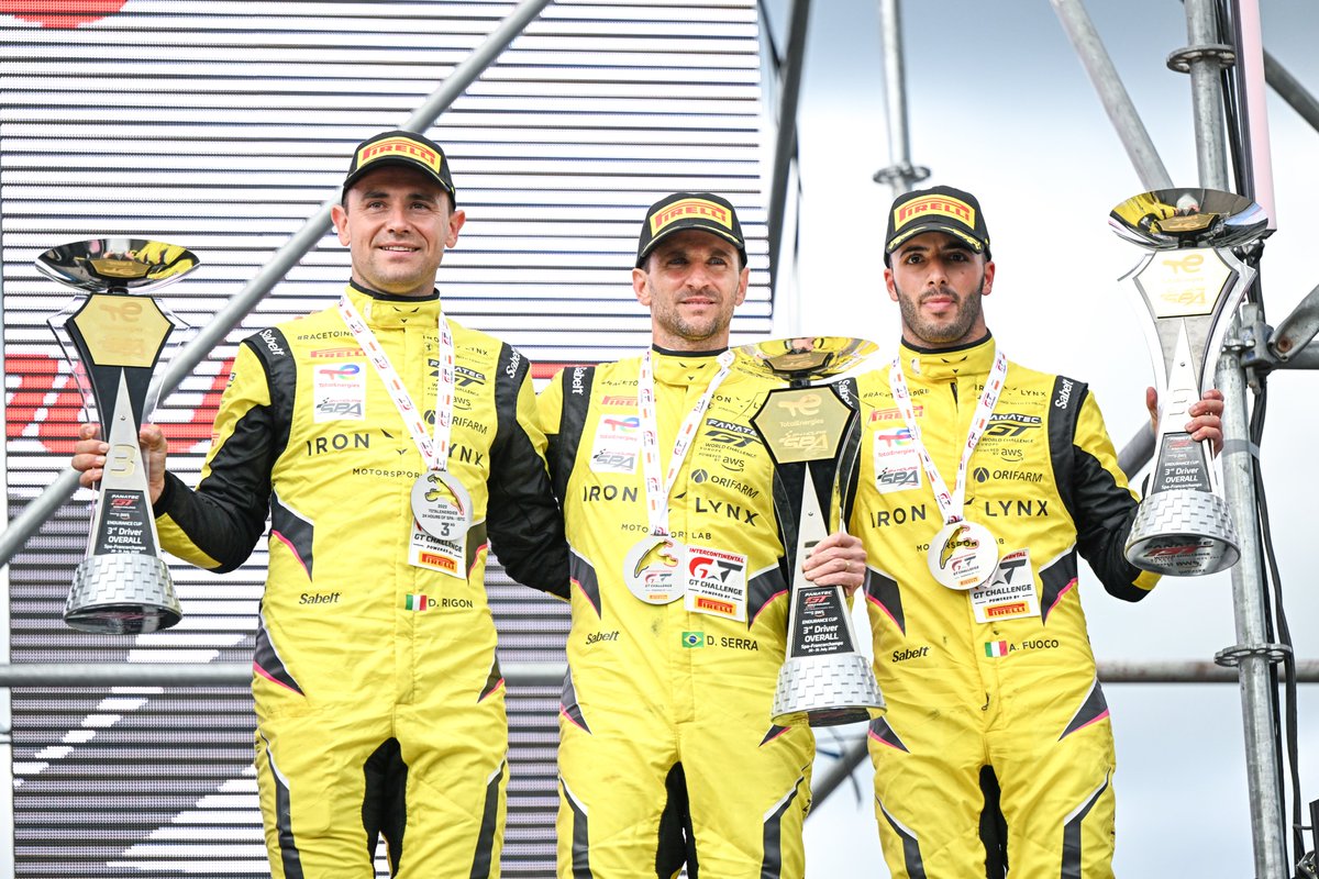 P3 at the end of this intense <a href="/GTWorldChEu/">GT World Challenge Europe Powered by AWS</a> #Spa24H for our #71 <a href="/IronLynx_/">Iron Lynx</a> #Ferrari488GT3Evo2020. 🏁🤩

📊 The crew still obtained important points for the classification. 💪

<a href="/IntercontGTC/">Intercontinental GT Challenge</a> <a href="/24HoursofSpa/">CrowdStrike 24Hours of Spa</a> 
#FerrariCompetizioniGT #FerrariRaces