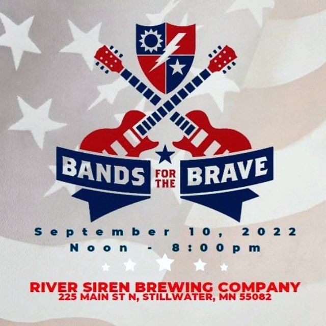 Bands4theBrave's tweet photo. Bands for the Brave is an annual all-day event that Canteen One and Canteen host in Stillwater, MN.

Join us in celebrating our Veterans with a public concert event while raising money to support our partner H.O.O.A.H. (Helping Out Our American Heroes). https://t.co/yWbGNElVhK