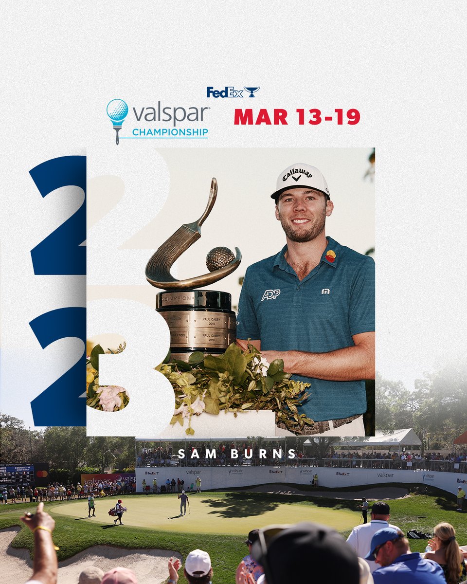 The Most Colorful <a href="/PGATOUR/">PGA TOUR</a> Tournament in the World returns March 13-19, 2023! 

Full 2022-2023 TOUR schedule: bit.ly/3BtuNi9

#ValsparChampionship