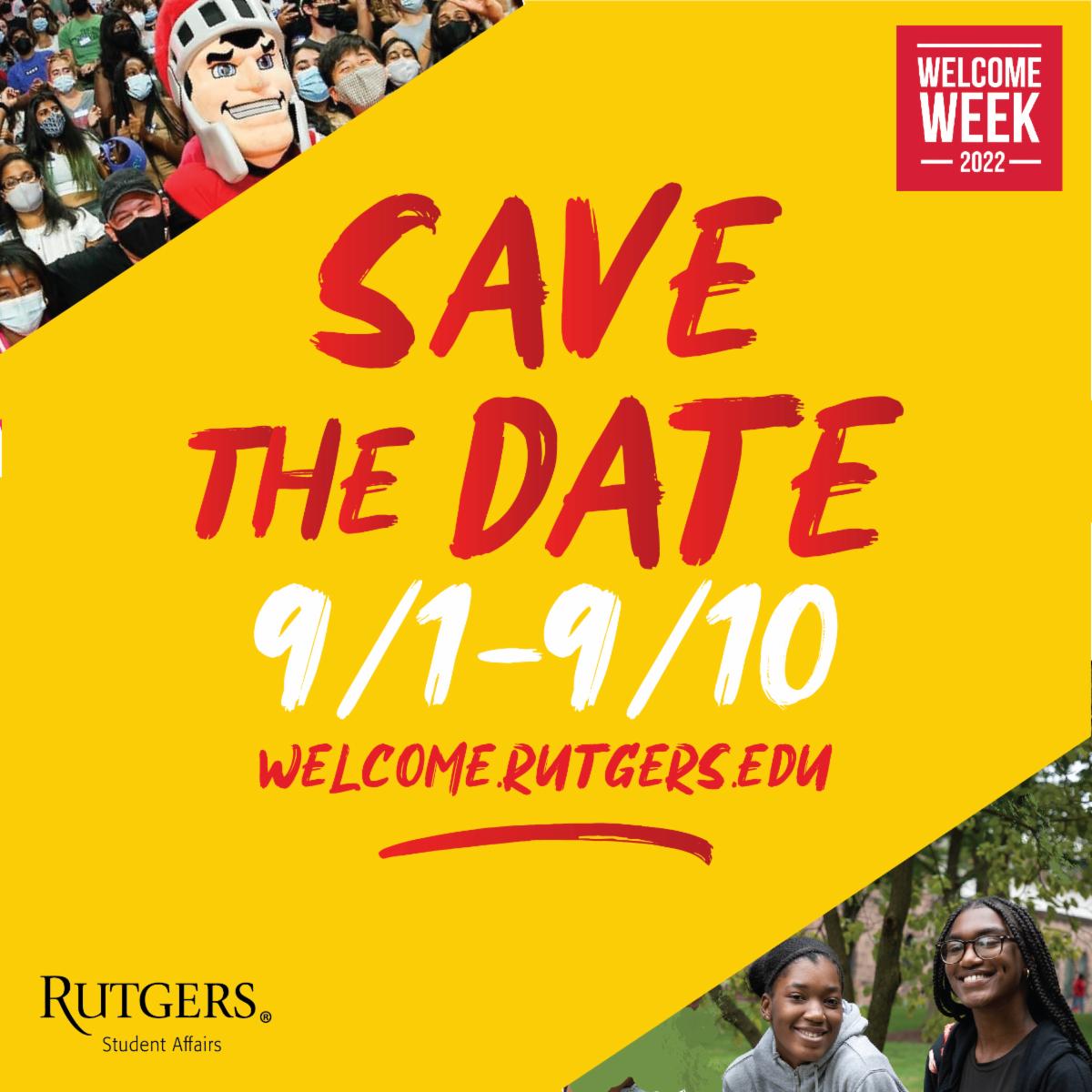 Just 1️⃣ month left until Welcome Week! There's lots to get excited about, from learning about our 500+ clubs and organizations at the Involvement Fair to enjoying cultural performances, games, and food trucks at Culture Fest. Find out more at go.rutgers.edu/welcomeweek22!
