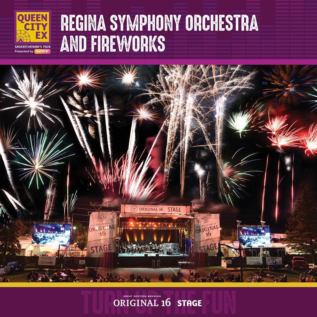 We CANNOT wait to experience the @ReginaSymphony & Fireworks presented by @SaskMilk on Aug. 7! 😄 The RSO will be playing blockbuster movie hits at the QCX, so let us know in the comments: what hits are you hoping to hear? 🎥🍿 #QCX #QCX2022 #Original16 @JackRegina @SaskTel