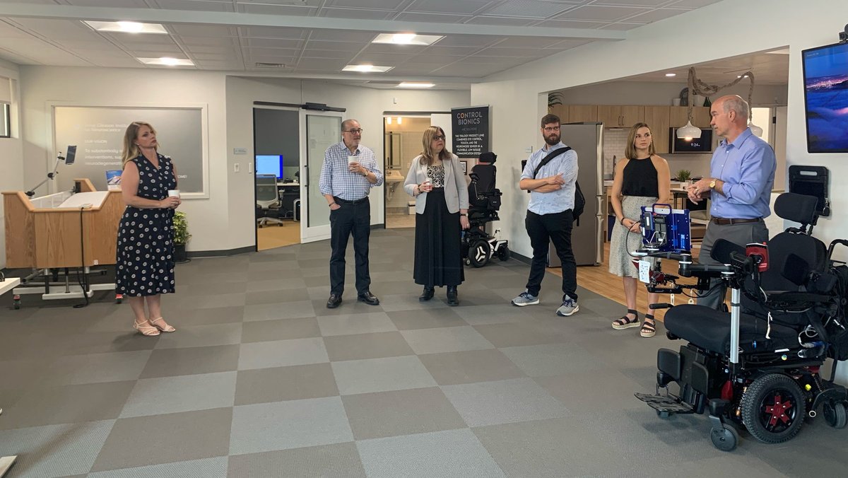 Today we welcomed members of <a href="/TeamGleason/">Team Gleason</a> to campus to visit the Steve Gleason Institute for Neuroscience’s Adaptive Technology Center. We are thrilled to celebrate the amazing work both teams continue to do for those with ALS and neurodegenerative diseases! #WSUSpokane