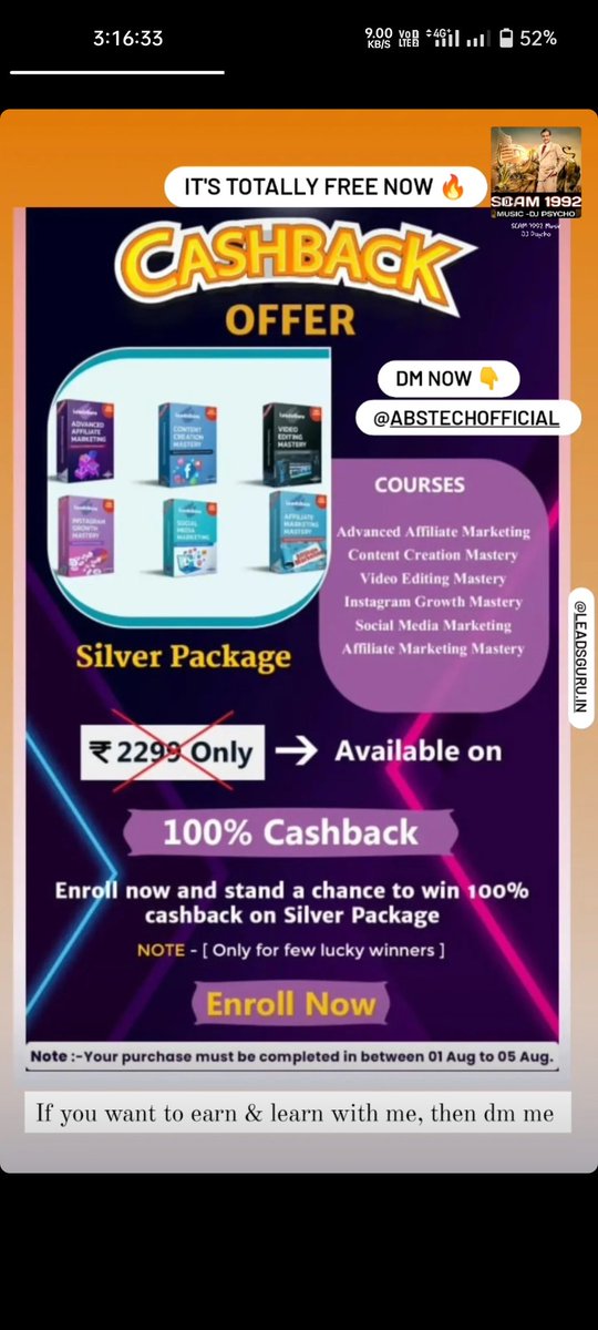 ABSTechOfficial's tweet photo. Contact me if you want to earn daily ₹5000 part time job. 
Wp 7896305528
#leadsguru
#LaalSinghChaddha https://t.co/64mUPSTR0D