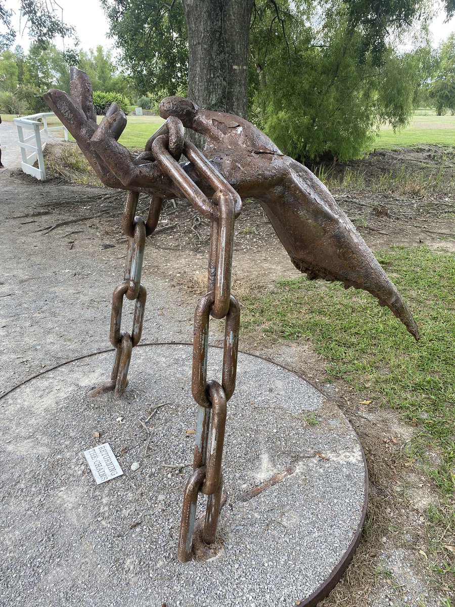 Continuing to understand how insidious white supremacy is and the collective and individual action needed to have the real change that we need. #WhitneyPlantation is a not-for-profit organization that educates about slavery through the lens of enslaved people. #ReturningTheChains