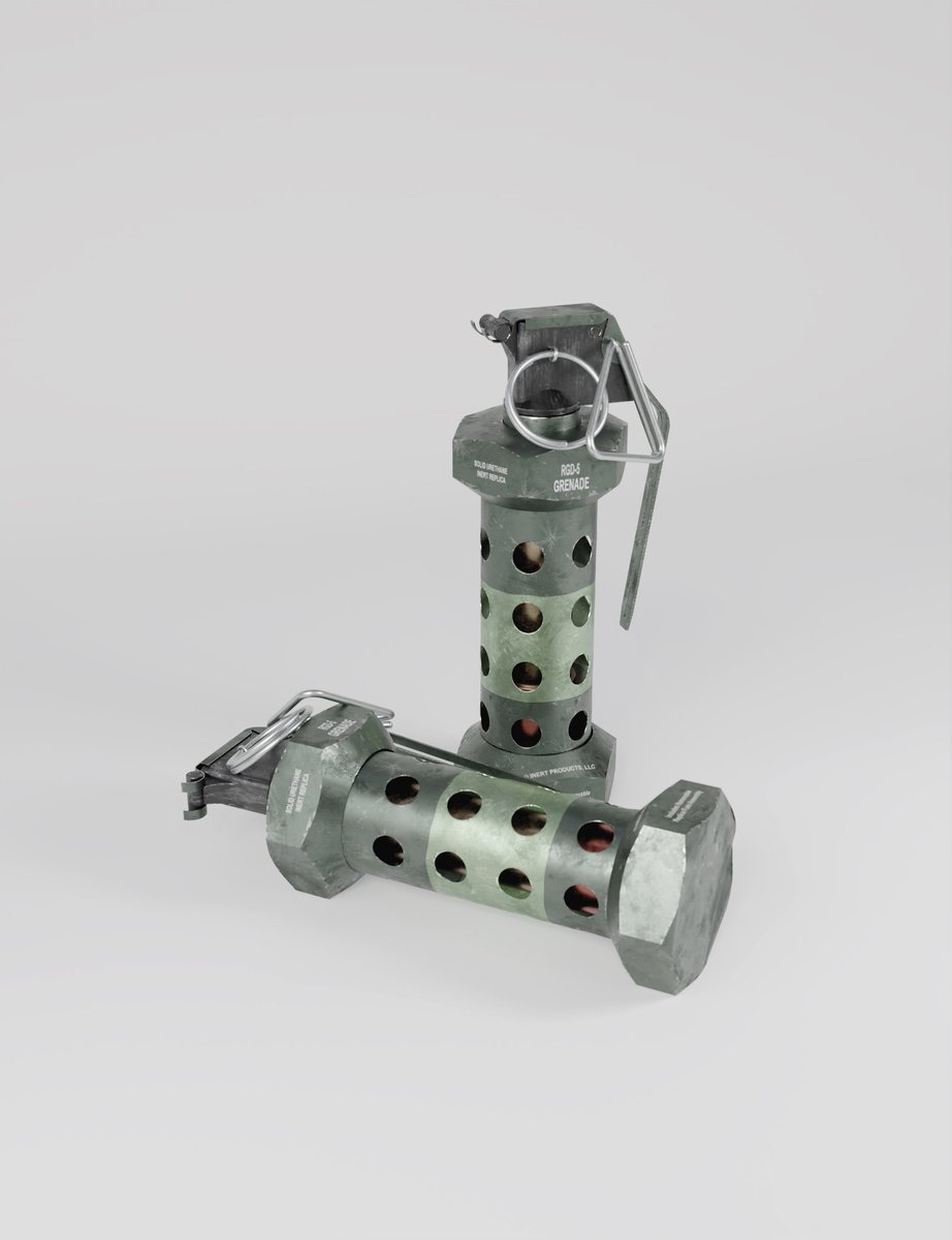 poly_base's tweet photo. And a shot of my new hard surface model 
#stungrenade 

Blender , substance painter , cycles 

#Blender3d #cycles #cyclesrender #cinema4d #octanerender #blender #cgi #war #gameassets #artist #art #vfx #modeling #hardsurface #motiongraphics https://t.co/VTT2cwjRrq