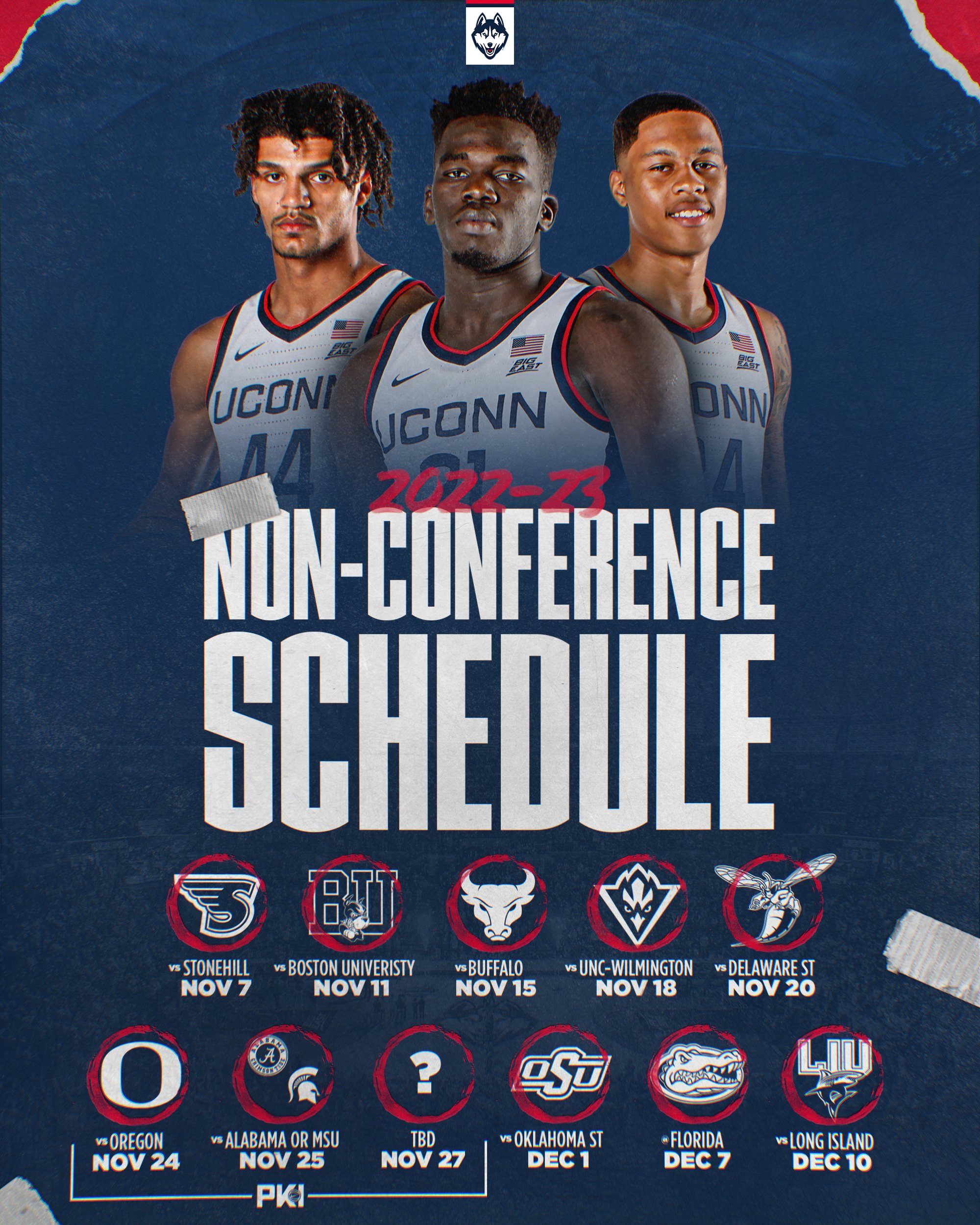 Uconn basketball schedule deals