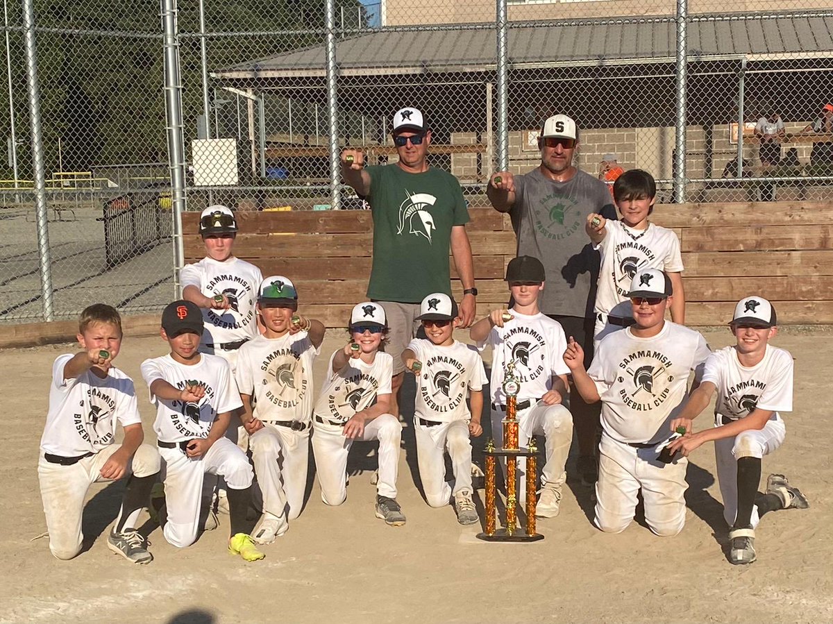 11u Green with another championship win at Federal Way end of season tourney!