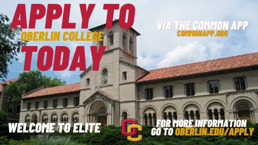 23’ Elite Time⏰ is NOW❗️For more information go to:

oberlin.edu/admissions-and…