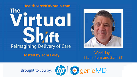 HCNowRadio's tweet photo. Seismic changes are happening in #healthcare delivery w/ #virtualcare at the epicenter. On #TheVirtualShift hear industry leader @FoleyTom &amp; a who’s who of guests discuss how to reimagine delivery of care, today &amp; in the future @HP @GenieMD https://t.co/ovyUSjZg8l https://t.co/3QM5HIwjtq