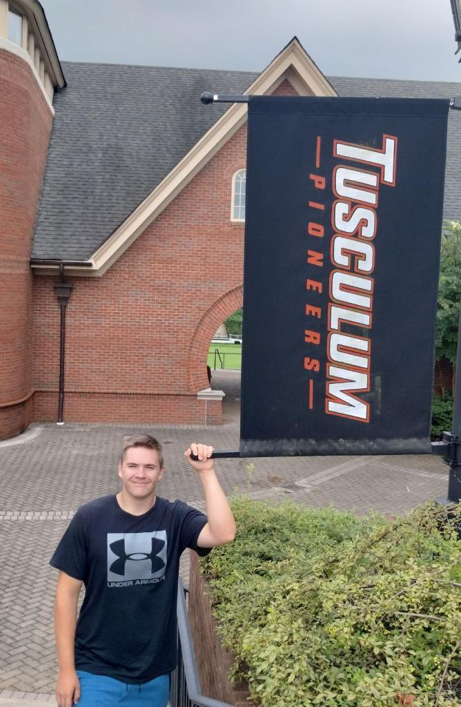After a great visit up to Tusculum, I have decided to continue my education and athletic career as a Pioneer! I want to thank @TUcoachO <a href="/CoachDickey_12/">Coach Kyle Dickey</a> <a href="/coach_jayran/">Jason Randall</a> <a href="/MonteSimmons31/">Monte Simmons</a> for making this happen! I can’t wait to get to work! <a href="/LinkJeffery/">Jeff Link</a> <a href="/ScoreboardRadio/">David Jones</a> <a href="/pepman704/">Matt Morrow</a>