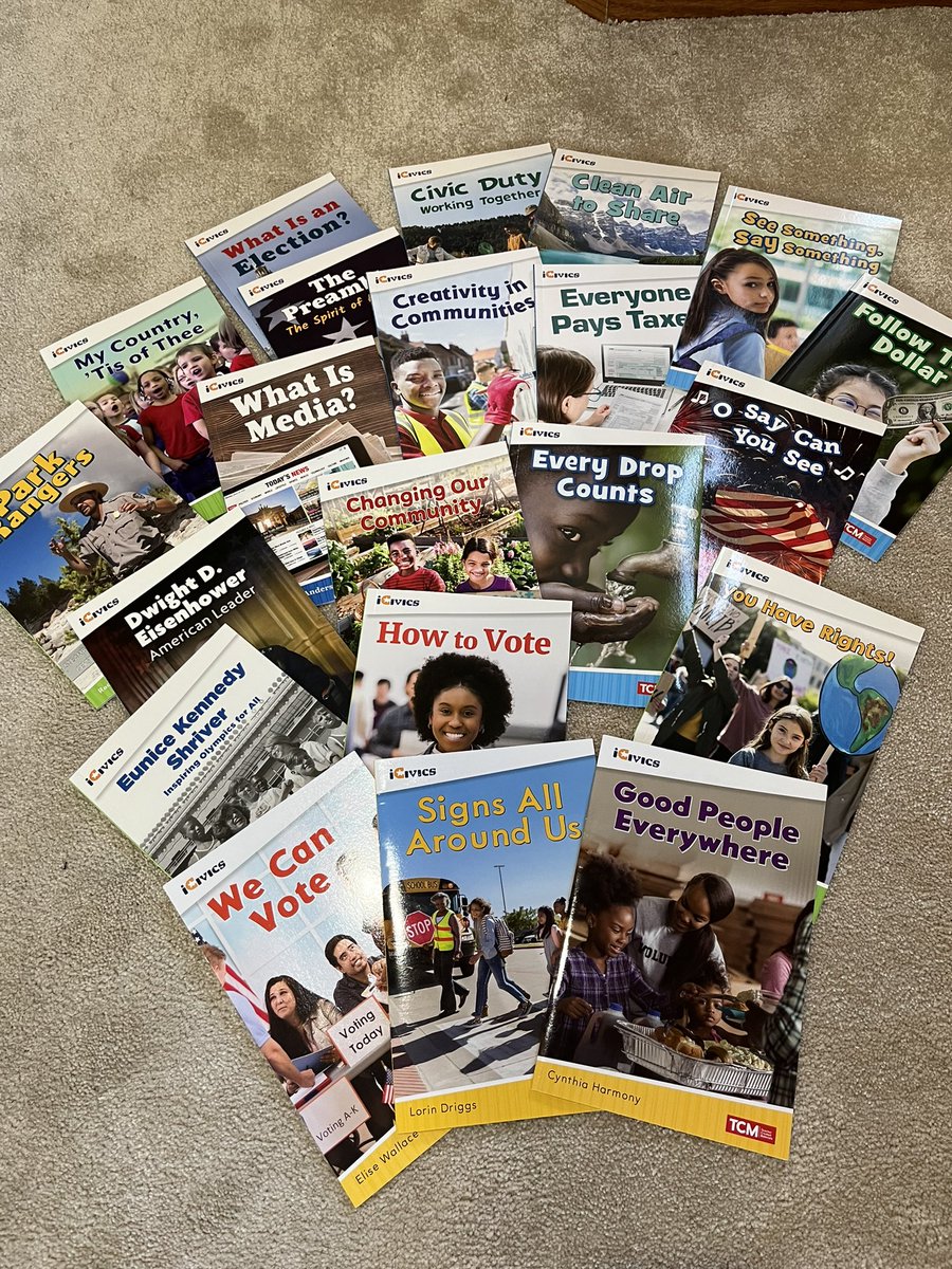 ESmithTCM's tweet image. Did you know @tcmpub created paired texts in our iCivics Readers? No more looking around for fiction and nonfiction on the same topic. These books have it right in one place! Makes the nonfiction civics material more concrete for young readers! #tcmdidyouknow @icivics