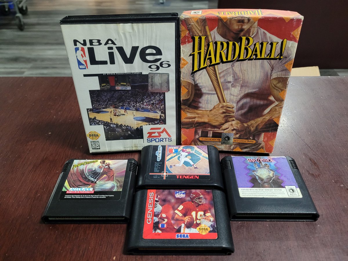 UMKShock's tweet photo. Been accumulating some #sportsgames that didn't make it into group shots, plus some other randoms, here's an update #PokemonStadium #CoolWorld #NFL #QuarterbackClub #Xardion #SuperGameboy #StarControl & more #retrogaming #nintendo #SuperNintendo #Nintendo64 #Sega #Genesis #gaming https://t.co/HzOEy2Thwk