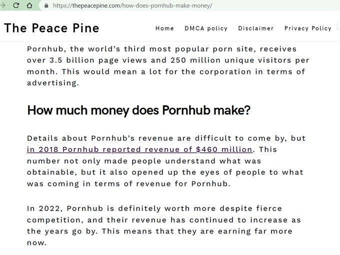 so for every 1k views, the @pornhub creator makes 0.69 cents. @YourAnonOne anyone idea how much they<a class="tags" href="/tag/pornhub">@pornhub</a><a href="/tag/pornindustry"class="tags"><span>#pornindustry</span></a><a href="/tag/sidehustle"class="tags"><span>#sidehustle</span></a><a href="/tag/sexworkisrealwork"class="tags"><span>#sexworkisrealwork</span></a>