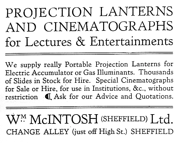 LeeVanBee's tweet photo. A vintage ad for Projection Lanterns and Cinematographs, as supplied by McIntosh Limited of Change Alley, Sheffield
#Film #FilmTwitter #Lantern #Cinematograph #ProjectionLantern #EarlyProjectors #Projector #Cinema #CinemaHistory #Vintage #VintageTechnology #History #VintageAd https://t.co/JKWtA0o0pt