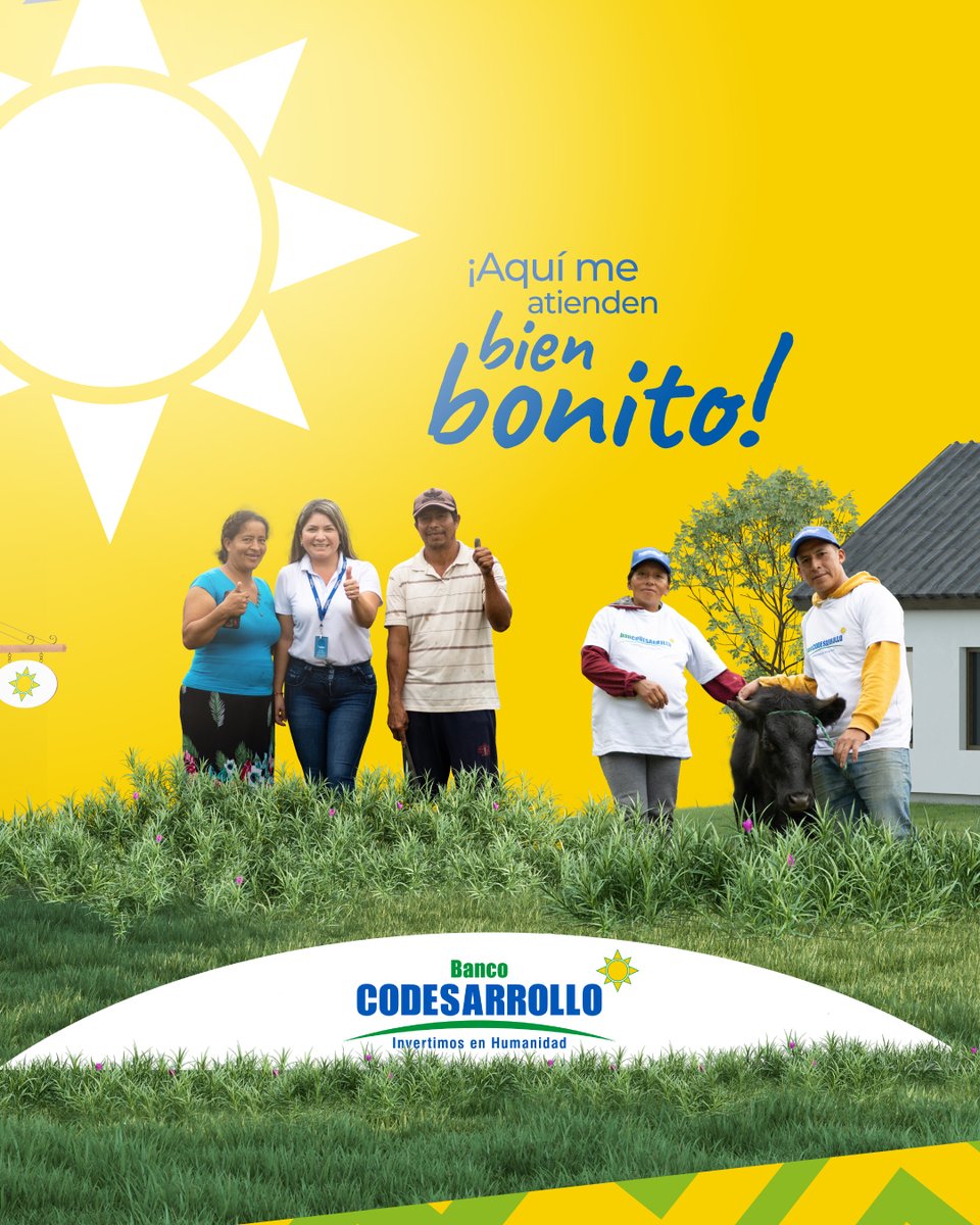 BanCodesarrollo's tweet image. En Banco Codesarrollo estamos comprometidos a estar a tu lado, apoyarte, aclarar tus dudas y siempre brindarte una sonrisa. 😁🫱🏻‍🫲🏽

☎️ Llámanos 1800 43 43 43 o da click en el link 👉 bit.ly/3w3OKqP

#BancoCodesarrollo #QueLindaGente #InvertimosEnHumanidad