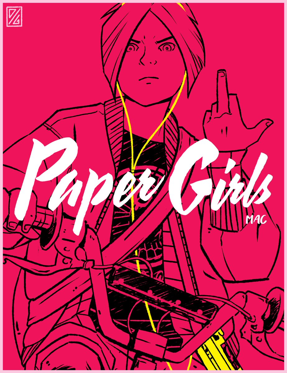 DanielGreyS's tweet photo. But Mac has the best storyline #PaperGirls https://t.co/8Fu4EAq6oT