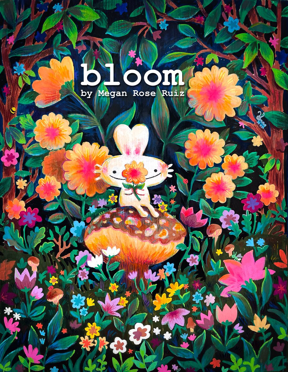 meganroseruiz's tweet photo. Bloom, my new Art Book, is finally happening over on KS!!! 🔗 below 🍑🍄🌱 https://t.co/GV7eOhkJQY