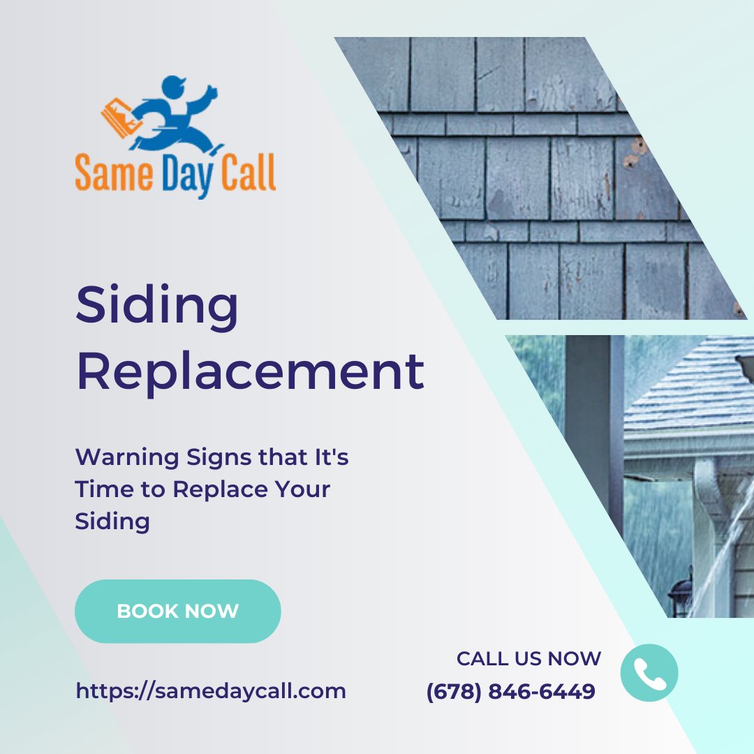 SameDayCall's tweet photo. Depending on the material and quality of installation, your siding can last for more than 20 years. This is great news as siding can be a significant home improvement investment.

Get this service from from👉🏻👉🏻https://t.co/aZvG56ZJwa

#siding #sidingreplacement #vinylsiding https://t.co/BkfEOBZJ64