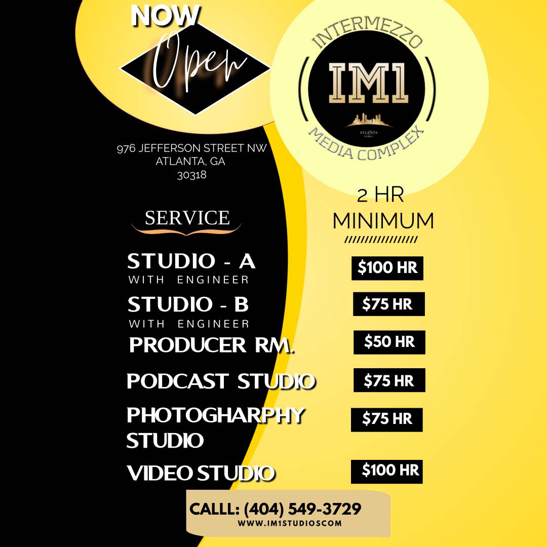 im1_studios's tweet photo. Get in to the hottest studio in Atlanta while our early bird special lasts!
#im1studios #atlantarappers #atltantasingers #atlrappers #atlsingers #recordingstudio #atlantarecordingstudios #atlanta #booking #atlantamusic #atlantamusicians #recordingsession  #blackownedbusiness https://t.co/1jZYHhHvfV