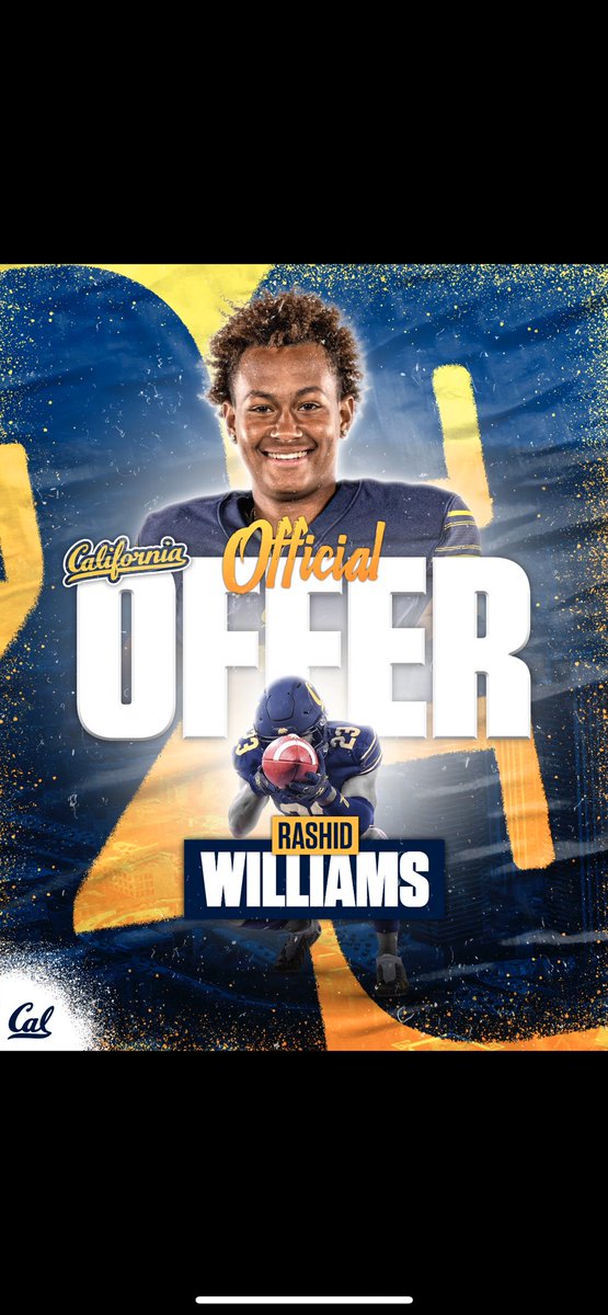 Blessed to have received an offical offer from Cal🐻