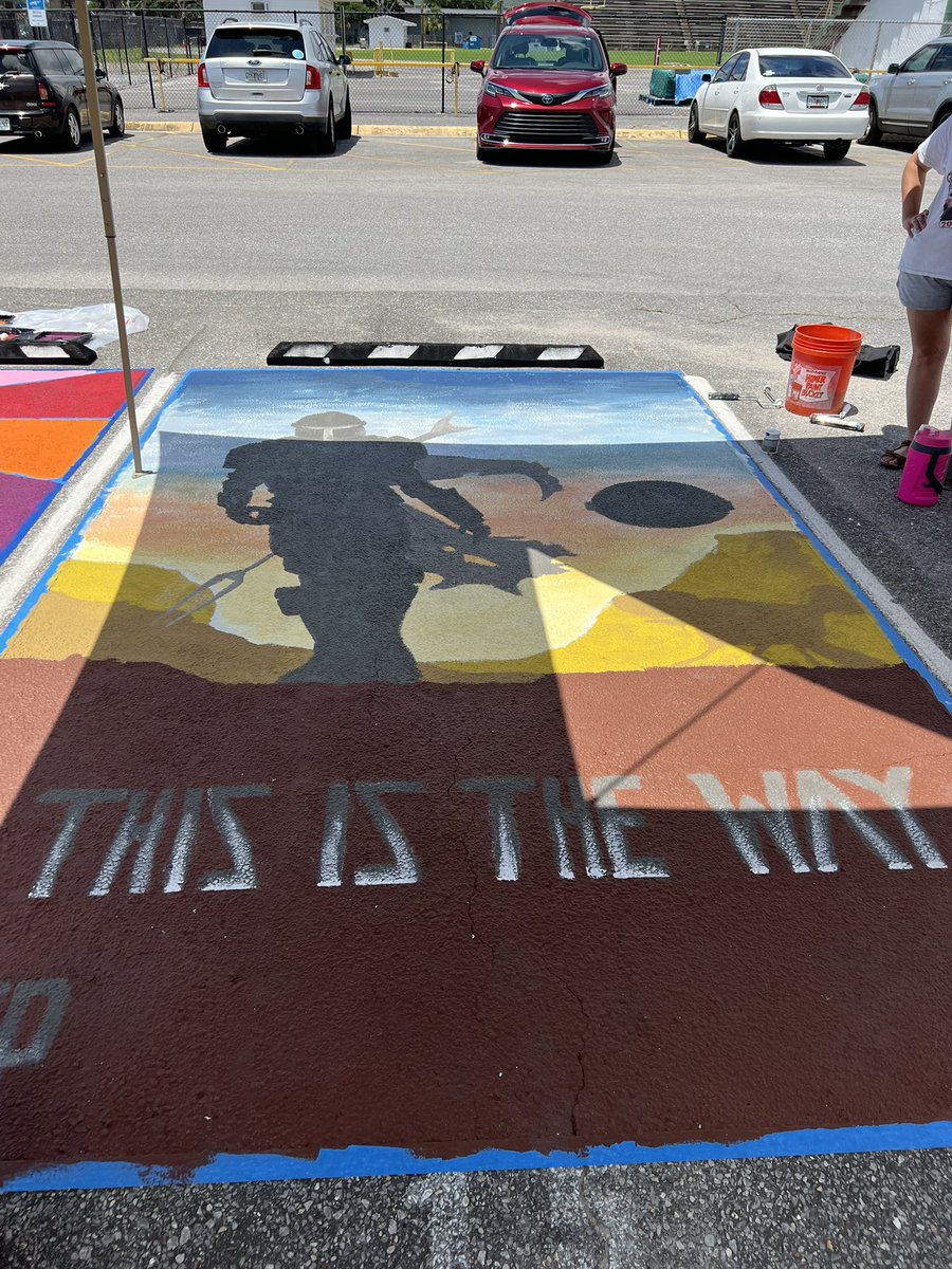 <a href="/ChoctawHS/">Choctaw High School</a> seniors out in the heat painting their parking spots for the upcoming school year! Love the school spirit! #GBG #Classof2023 <a href="/OCSD1/">Okaloosa Schools</a> <a href="/mdchambers25/">Marcus Chambers- Superintendent of Schools</a> <a href="/HilaryDeMers/">Hilary DeMers</a> <a href="/MichelleHeck7/">Michelle Heck</a> <a href="/LindaEfwb/">Linda Evanchyk</a> <a href="/harrisonmag/">Marti Gardner</a> <a href="/DianeKelley2020/">Diane Kelley</a> <a href="/FLSchoolBoards/">FLSchoolBoardsAssoc</a> <a href="/coachhale/">Lee Hale</a>