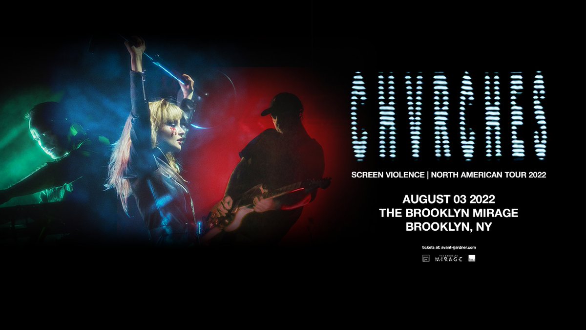 CHVRCHES' tour hits NYC this week for a show at Brooklyn Mirage. Get tickets: link.dice.fm/chvrchesHT