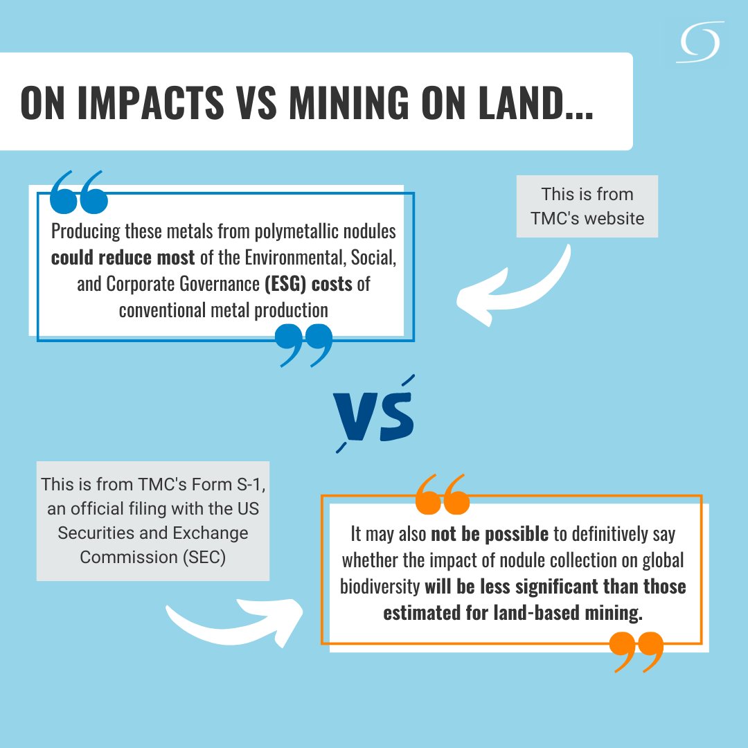 oceanfdn's tweet photo. TMC website: 🤑
TMC SEC filing: 😬🤥
Us: 😨
You might want to sit down for this one - the truth is buried deep⬇️ #DeepSeaMining #DSM #ISA27 $TMC
(4/4) https://t.co/xXTnESNC10