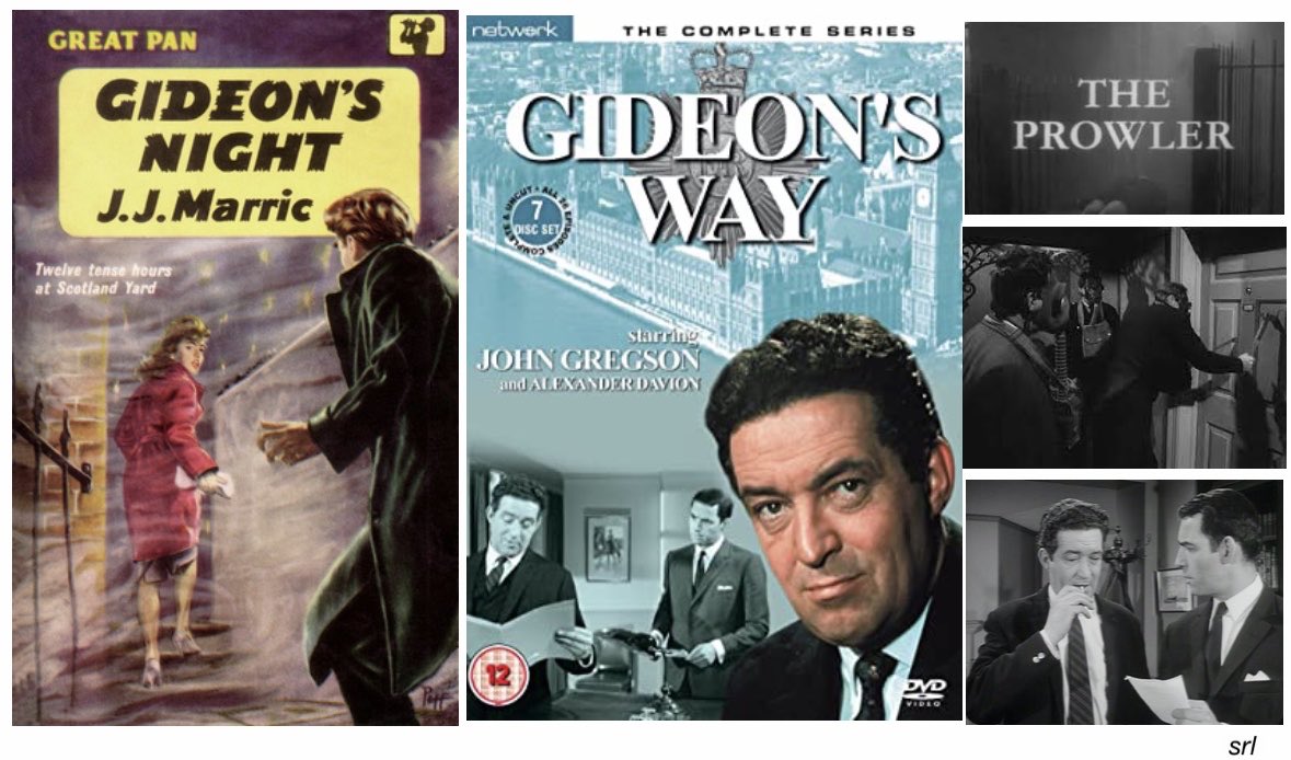 8pm TODAY on @TalkingPicsTV

From 1965, Ep 18 of the #Crime series #GideonsWay “The Prowler” directed by #RobertTronson & written by #HarryWJunkin

Based on a theme in the 1957 novel📖 “Gideon's Night” by #JohnCreasey (writing as #JJMarric)

🌟#JohnGregson #AlexanderDavion