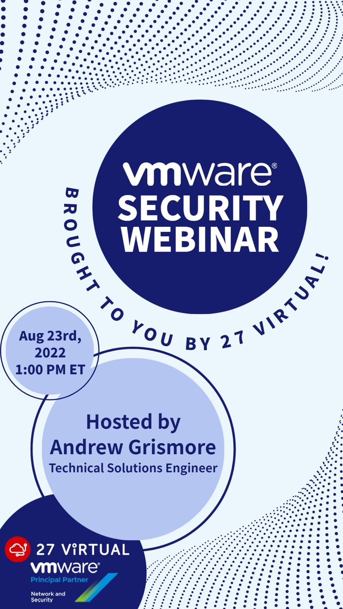 27virtual's tweet photo. Come learn the simple steps you can take to fight against the spread of ransomware! 

Register now! 
👇👇
 https://t.co/Vzb0hBhask https://t.co/WFV9Qoe8vE