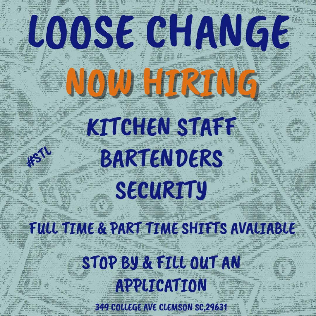 LooseChangeCU's tweet photo. Look no further, if you are looking for a job!! Full time, part time, anytime. Swing by @LooseChangeCU and fill out an application!! #STL https://t.co/o2xQj2zlfq
