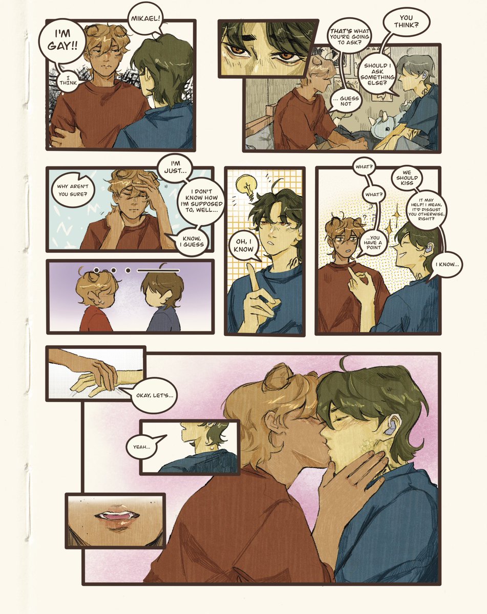 lemonpapce's tweet photo. when you’re 13, a lil bit confused and your bestie offers to help you out. 

spoiler: they’re both stupid. 

mika &amp; nyoka are still best friends and they like to pretend this didn’t happen but akata asked 

700 ig followers special ✨

#webcomic #SAYLFM https://t.co/xI9BT7omys