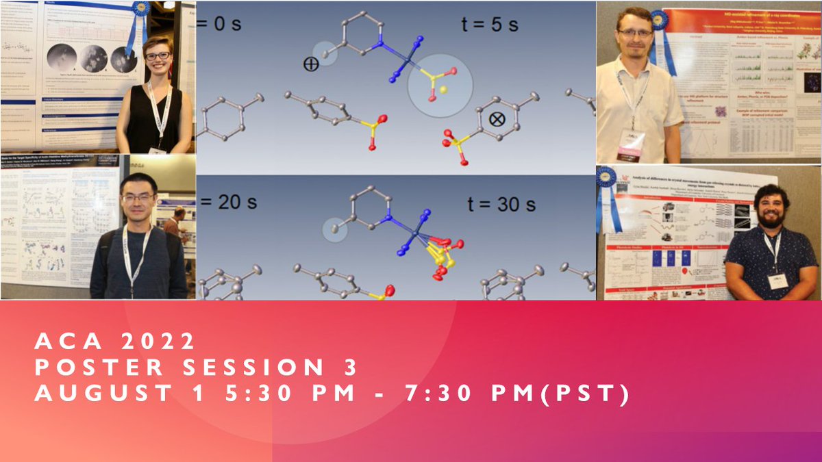 Last and final poster session of <a href="/ACAxtal/">ACAxtal</a>  #acamtg2022 #aca2022mtg - tonight at 5:30 PM PT