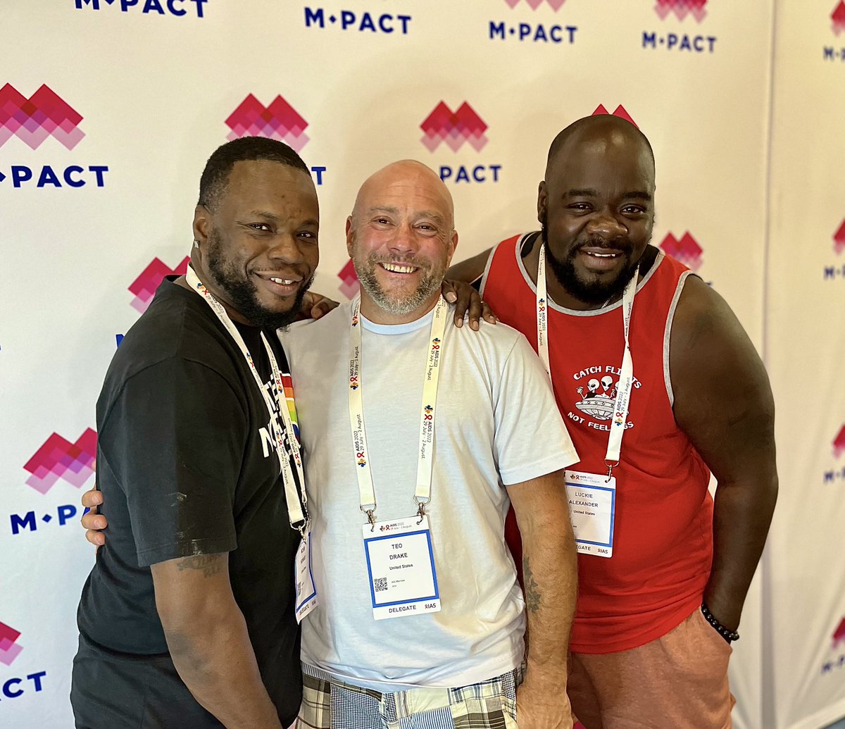 TeoDrake's tweet photo. Thank you to @mpactglobal for creating a space for trans men to share stories and have fun. #FFSS22 #AIDS22 #PositivelyTrans https://t.co/TKP9HDnbhi