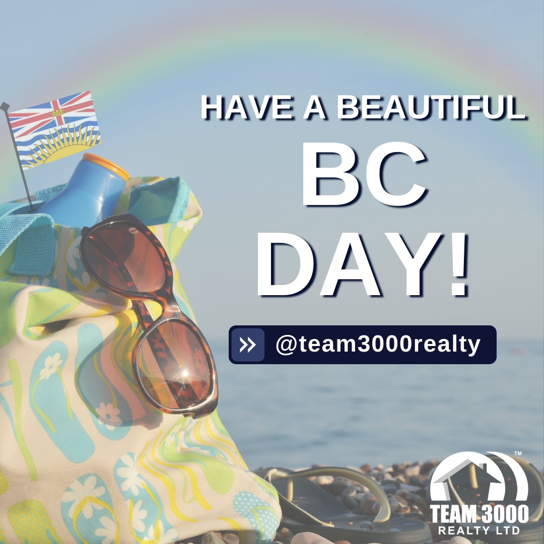 Team3000Realty's tweet photo. Hope everyone is having a safe and lovely long weekend, we are closed today but look forward to being back at it tomorrow. Proud to be BC owned and operated! 
.
.
.
.
.
.
.
.#T3KHolidays #T3KRealty #BCday #ExploreBC #Beautifulbritishcolumbia #Family #CelebrateTogether https://t.co/uQbybnKZzJ