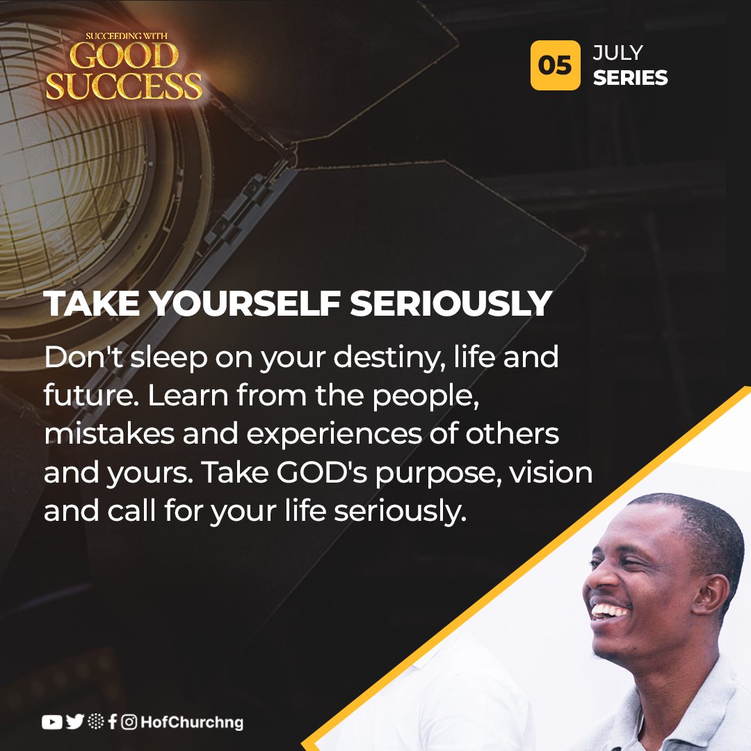 HoFChurchNG's tweet photo. 5/10
You are somebody
Wake up and take yourself seriously
#HoFSermonNote #StrongerBelievers #HoFChurchNG https://t.co/rlgyZvXII4